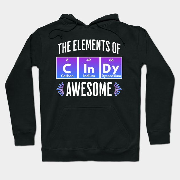 CInDy: Elements of Awesome, name design Hoodie by Luxinda